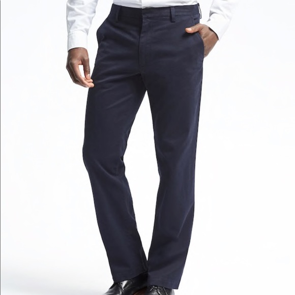 banana republic black chinos